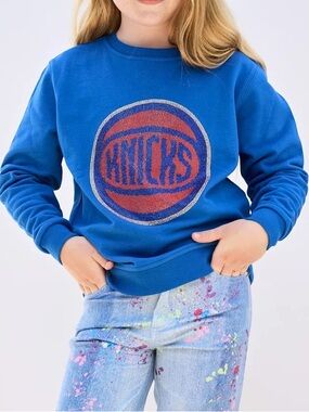 Terez New York Knicks Girls Crew in Blue Gems
